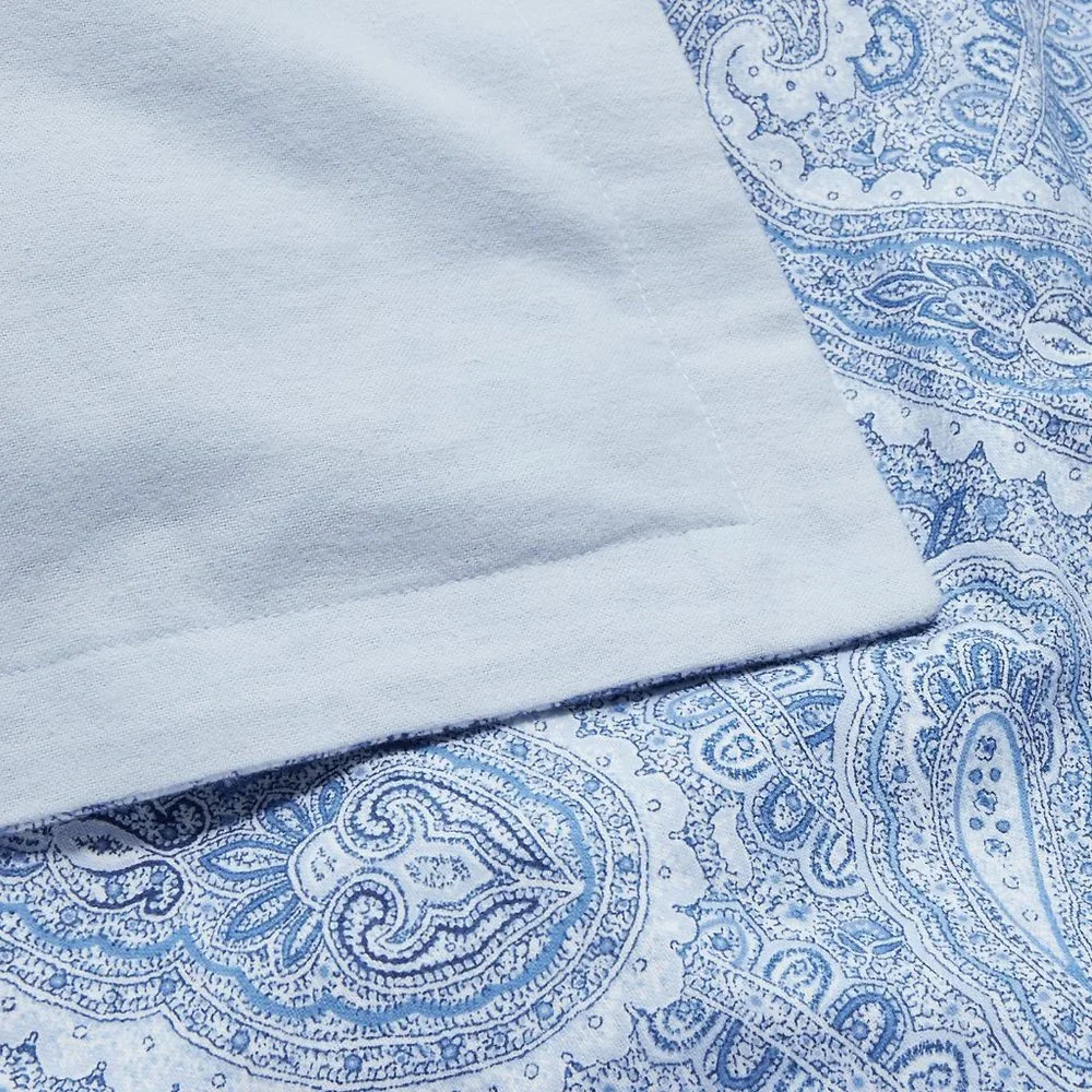 Lauren Ralph Lauren Bantry Paisley Flannel King Duvet Set + 2 Euro Shams